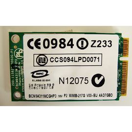 WLAN Karte Mini PCI  Express 802.11 a/b/g | BCM94311MCGHP3 | 441090-002