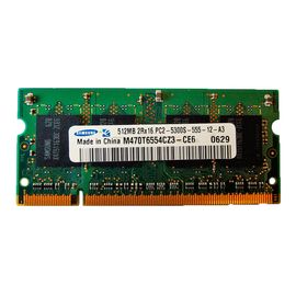 Arbeitsspeicher RAM SAMSUNG DDR2 | 512MB | 667MHz | 2Rx16 | PC2-5300S | M470T6554CZ3-CE6