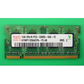 Arbeitsspeicher RAM hynix DDR2 | 1GB | 667MHz | PC2-5300S | HYMP112S64CP4-Y5 AB