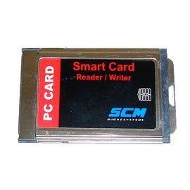 PCMCIA Smart Card Reader / Writer Kartenleser PC Card :: SCM SCR201