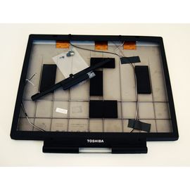 LCD Cover Displaydeckel & Rahmen 15 TOSHIBA Tecra S1 inkl. WLAN-Antenne Scharnierabdeckung  | V000020200