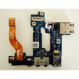 Audio FireWire LAN USB Platine Board inkl. Kabel DELL Latitude E6500 | LS-4044P