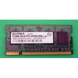 Arbeitsspeicher RAM ELPIDA DDR2 | 512MB | 533MHz | EBE52UD6AFSA-5C-E | 2Rx16 PC-4200S-444
