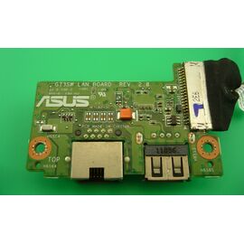 USB LAN RJ45 Board Platine REV.2.0 incl. Kabel ASUS G73J G73JH G73JW G73SW | 69N0K9J10C02-01